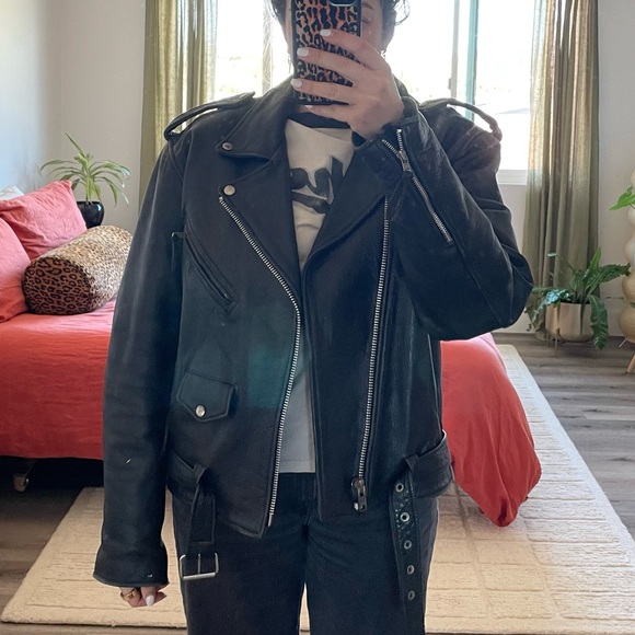 Genuine Leather Black Jacket - Picture 1 of 12